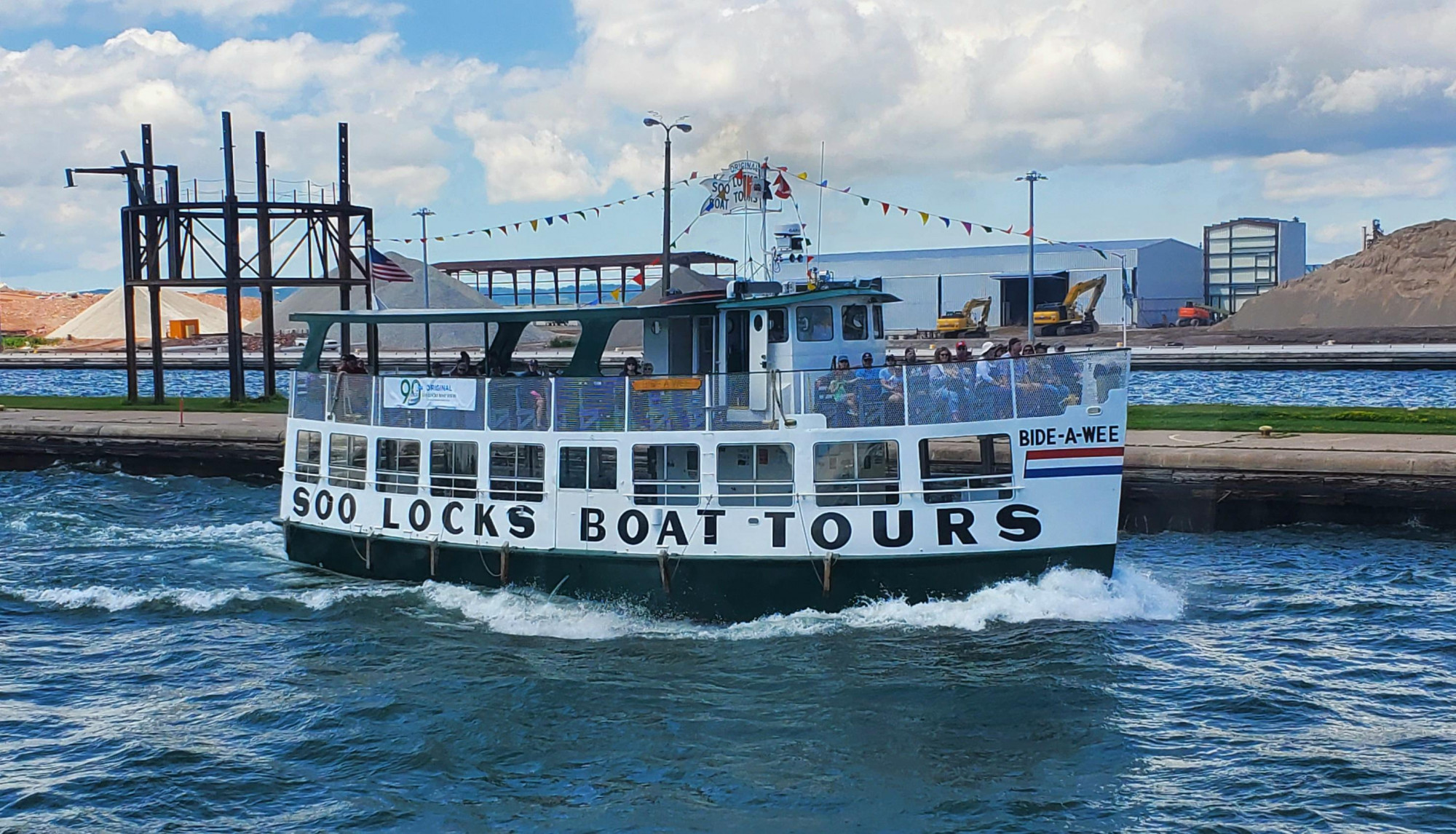 Best way to see the Soo Locks is with the Original Soo Locks Boat Tours Sault Ste. Marie, Michigan. 