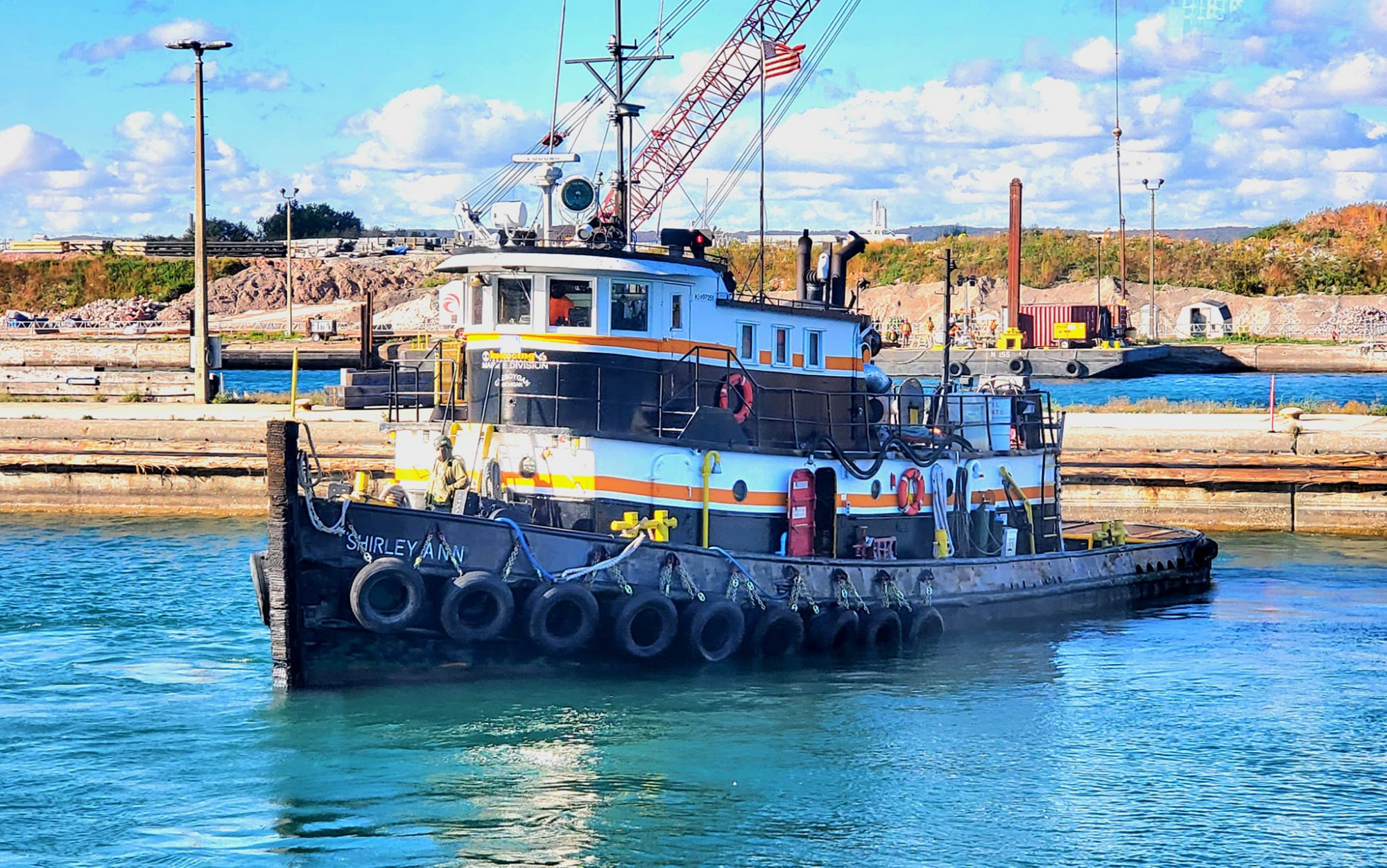 Ship Tug Shirley Ann Boatnerd Original Soo Locks Boat Tours McArthur Lock