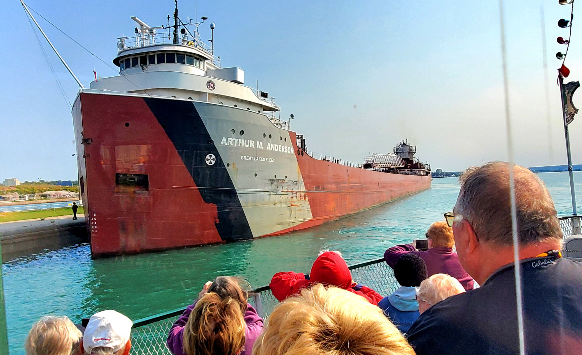 Ship Arthur M Anderson Original Soo Locks Boat Tours Sault Ste. Marie Michigan Attraction Soo Locks