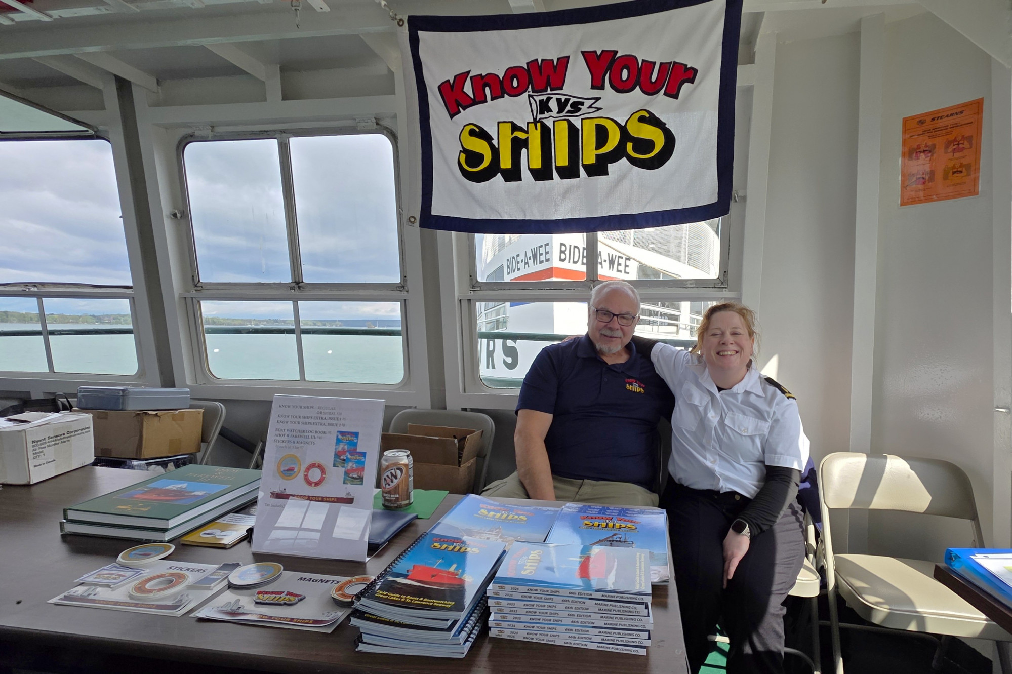 Know Your Ships Roger LeLiever on board the Spring Boatnerd Cruise with the Original Soo Locks Boat Tours