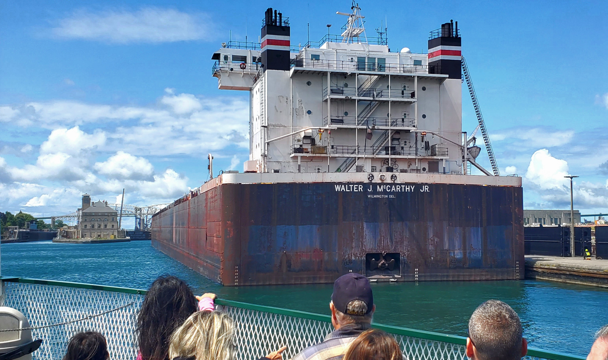 Ship Walter J. McCarthy JR Original Soo Locks Boat Tours Michigan's Upper Peninsula Attractions Visit Sault Ste. Marie