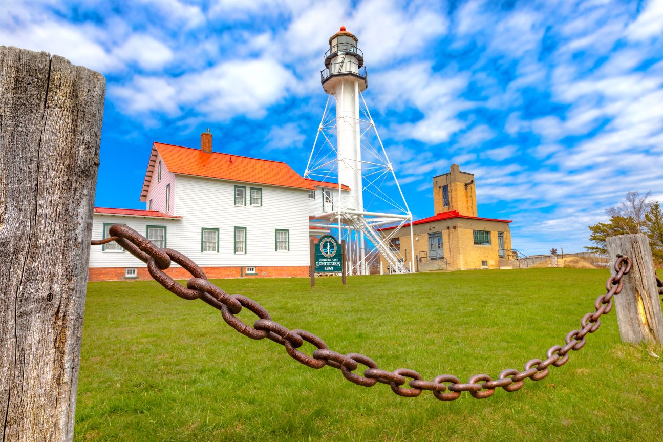 Whitefish Point Lighthouse Shipwreck Museum in Upper Peninsula of Michigan