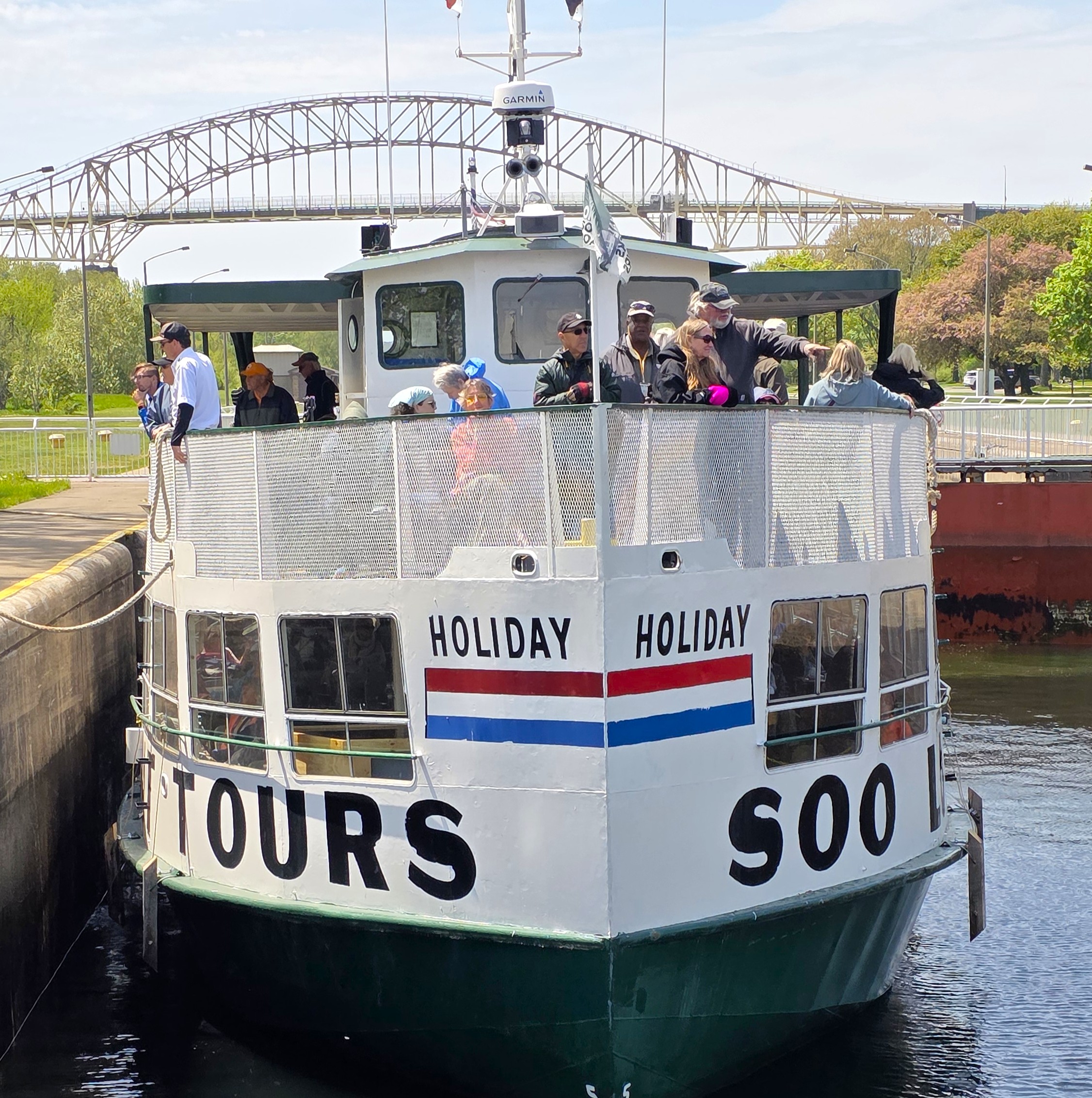 People on a Dinner Cruise in the Soo Locks with the Original Soo Locks Boat Tours